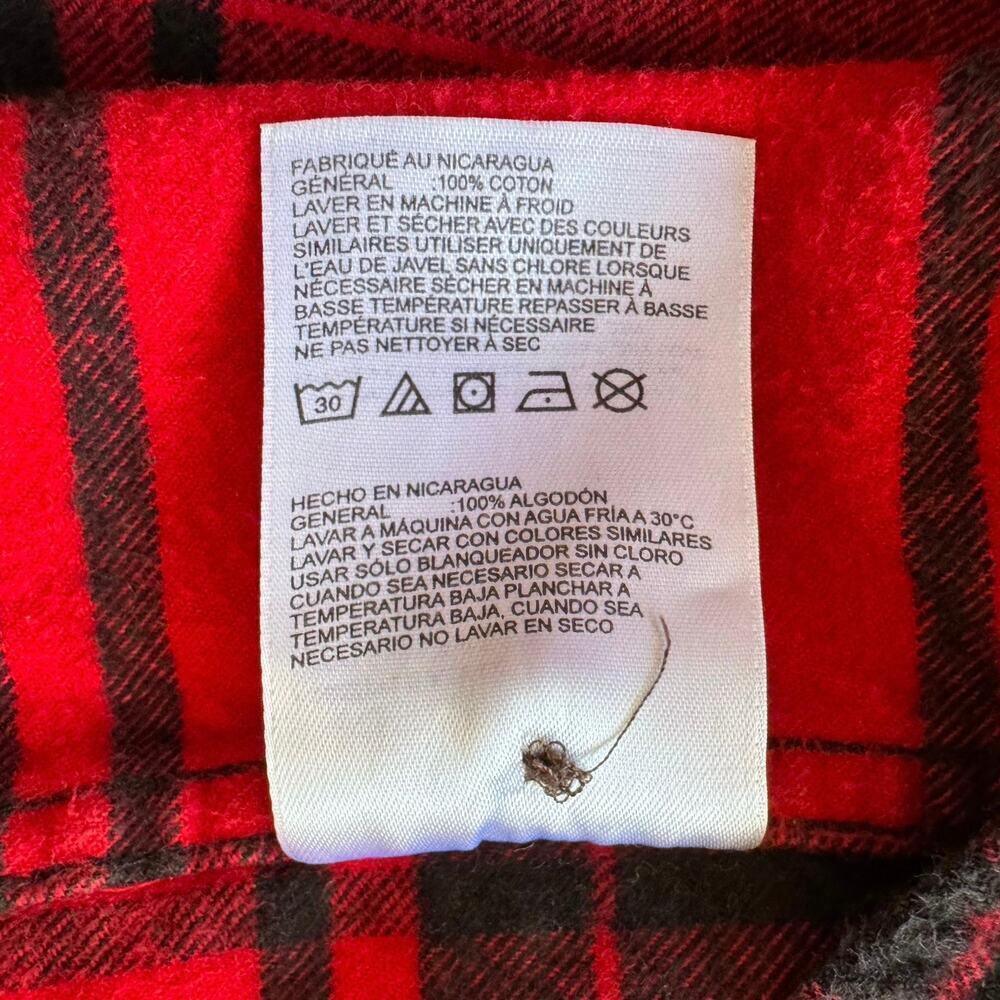 Timberland Pro Original Fit Plaid Flannel Long Sleeve Shirt Western Barn Large - Picture 4 of 9
